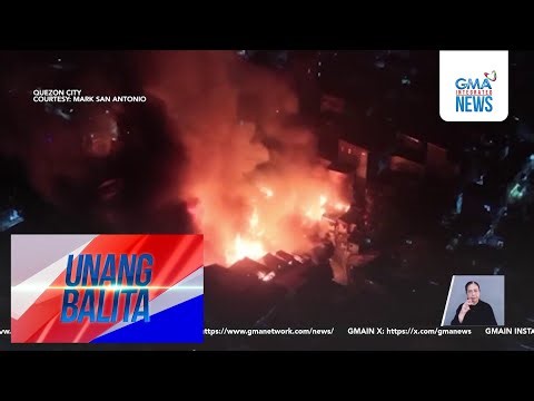 1, sugatan sa sunog sa Brgy. Commonwealth; halos 100 pamilya, nawalan ng tirahan | Unang Balita