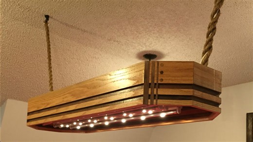 Custom pool table light you can DIY