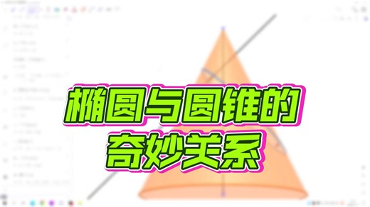 geogebra丹德林双球-圆锥椭圆