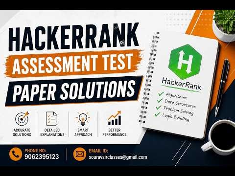 HackerRank Question Logic Explained | Assessment Paper Solutions & Core Strategy #Programming