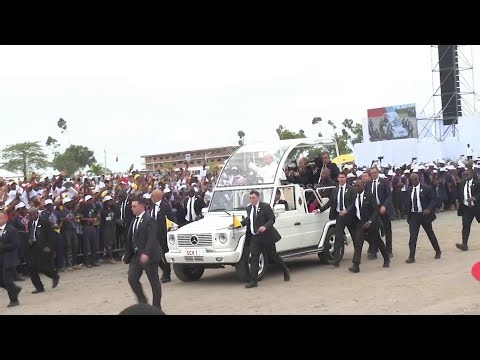 Angola's Catholic faithful express their happiness after Pope presides over mass for 100,000