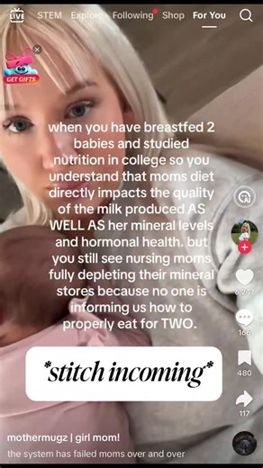 Camilla Nicole Butera•Breastfeeding Specialist on Instagram: "NUTRITION AND BREASTFEEDING Your body is incredibly smart and will prioritize your baby. BUTTTTTTT over time, constantly running on empty can take a toll on you. Nutrition during breastfeeding isn’t about making better milk. It’s about protecting maternal stores which directly impact energy and your mental health. As the saying goes, yes make sure you’re nourishing yourself. Stitch w/ @mothermugz on TT . . . . . . . . #breastfeeding #