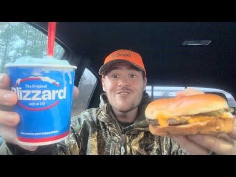 Dairy Queen Oreo Snowdrift Blizzard and Crispy Onion Cheeseburger Review 