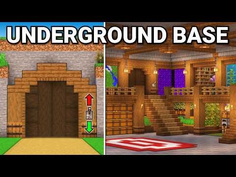 Minecraft: ULTIMATE 2-Tier Underground Base | Tutorial