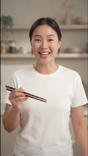 How to Use Chopsticks in 3 Easy Steps! 🥢 (Beginner's Guide)
