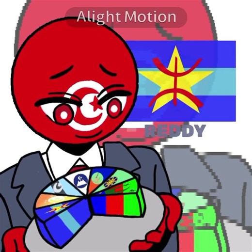 Tunisie 🇹🇳 country ball ✨ ‫ #countryballs #countryhumans #tunisa #music #youtuber