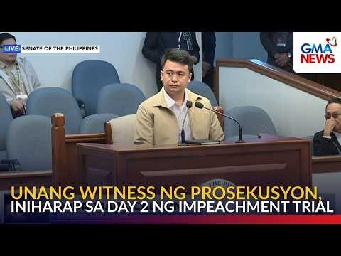 FULL - Unang witness ng prosekusyon, iniharap sa day 2 ng impeachment trial | GMA News