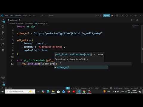 Download any YouTube Video Using Python – No Apps, No Ads, FREE!