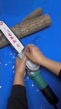 Angle grinder modified into a chainsaw# High performance...