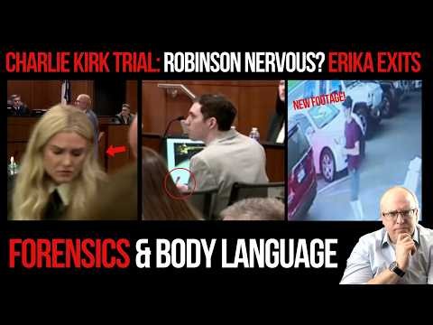 Charlie Kirk Trial Tyler Robinson Nervous? Erika Kirk Exits: Forensics & Body Language