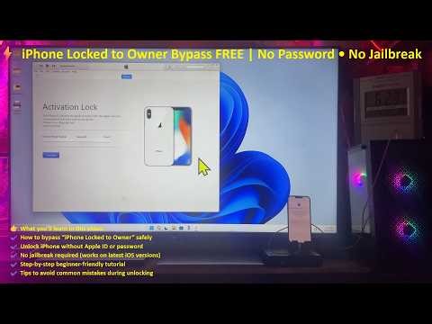 iPhone Activation Lock FREE Unlock 🔓😱 Permanently No Jailbreak | Locked to Owner Fix (2026)