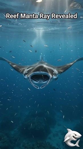 Reef Manta Ray filters ocean life #ReefMantaRay #OceanDocumentary #MarineLife #OceanFacts