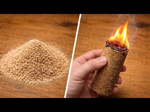 Free Energy From Sawdust And Toilet Paper 🔥 Every house needs this and no one does it