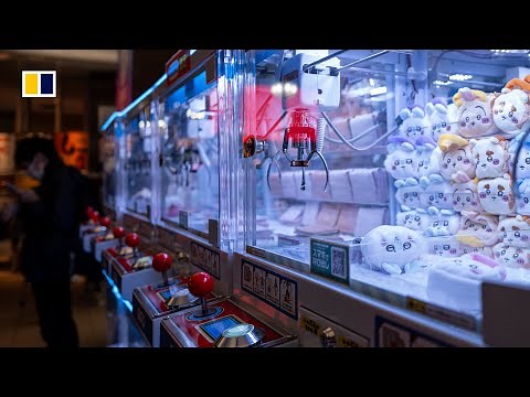 Claw machines take over arcades in Japan