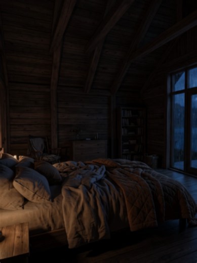 Volume up! 🎧 Deep sleep & relaxation vibes in a cozy cabin on a rainy night 🌧️🌲 The ultimate rain sounds for studying, focus, or falling asleep instantly. Would you stay here? 🕯️✨ #rain #rainyday #cozy #cozyvibes #relaxing #sleep #cozyhome