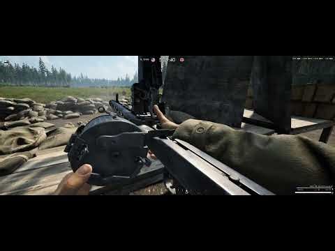 Squad 44/Post Scriptum - MG42 reload and barrel change.