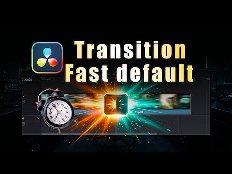 How to Set a Default Transition in DaVinci Resolve & Edit Faster