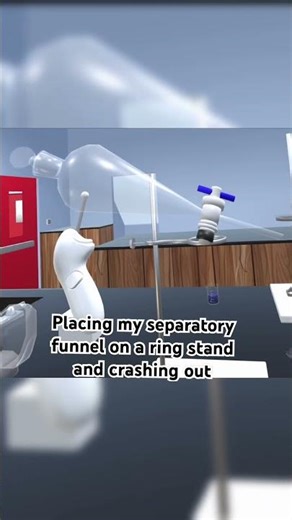 Separatory funnel in my chemistry VR game!