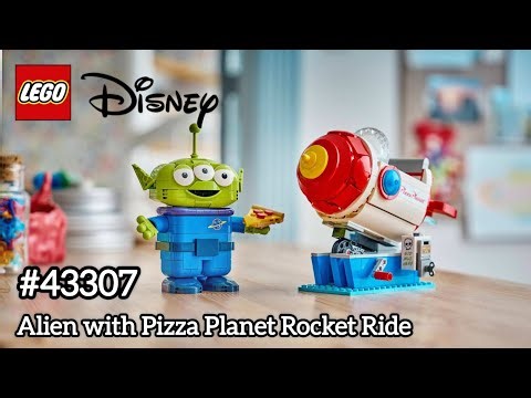 Lego New Set - #43307 Alien with Pizza Planet Rocket Ride 