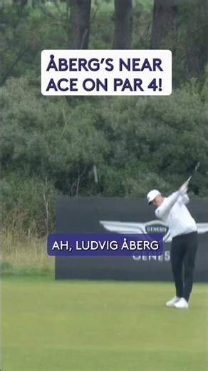 Ludvig Åberg DRIVES par 4 green 💪