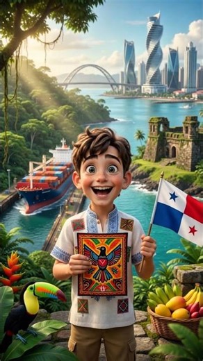 Panama: The Tropical Land Between Two Oceans 🇵🇦🌴 | Around the World with Alex #panama #shorts