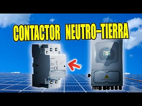 Cómo instalar un contactor neutro–tierra en inversor híbrido