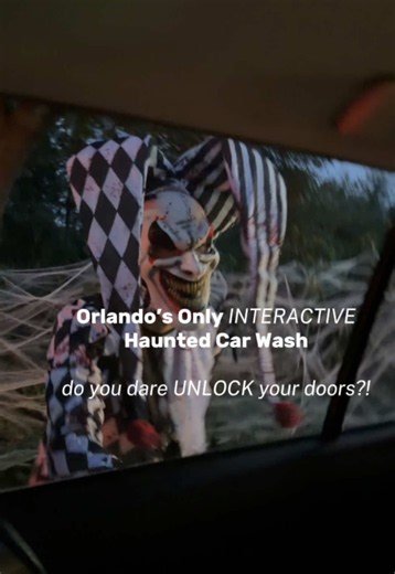 Will you survive the Tunnel of Terror? 😈🚗💦 The Haunted Car Wash run on select dates October 16-17, October 23-24, and October 30, 2026 7:00 pm - 9:30 pm Member price: $0 Non-member price: $20, I also received ONE MONTH FREE as well At Tommys Express Locations: 📍Orlando 4512 Old Goldenrod Rd. Orlando, FL 32822 📍Kissimmee 2980 N. John Young Pkwy. Kissimmee, FL 34741 Will you unlock your car?! 😳 . . . We didn’t 🤓 BUT I used clips from other haunted car wash in CA to represent what could happ