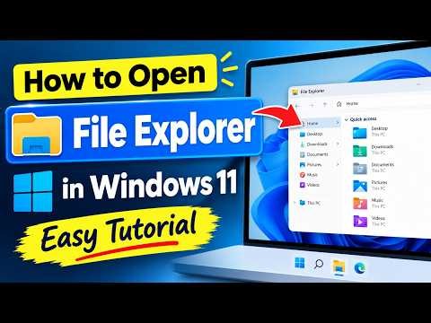 How to Open File Explorer in Windows 10 and 11 | Easy Tutorial