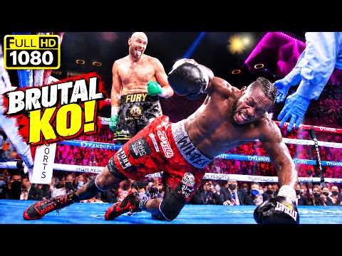 BRUTAL KO! Tyson Fury (England) vs. Deontay Wilder (USA) - Knockout Boxing Fight Highlights HD