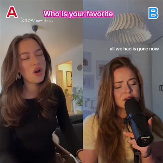 Who’s your favourite 😻 #singstation #singing #goviral #coversongs