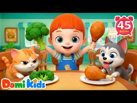 Yummy Fruits & Veggies Power Adventure!🥦 | Healthy Habits | Kids Songs & Nursery Rhymes | Domi Kids