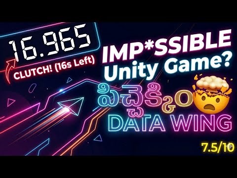 I Beat This IMPOSSIBLE Unity Game in 16.965s! 🤯 (Data Wing Review)