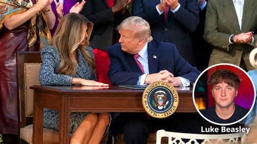 Trump tries to kiss Melania at White House event - she turns her head - my take
