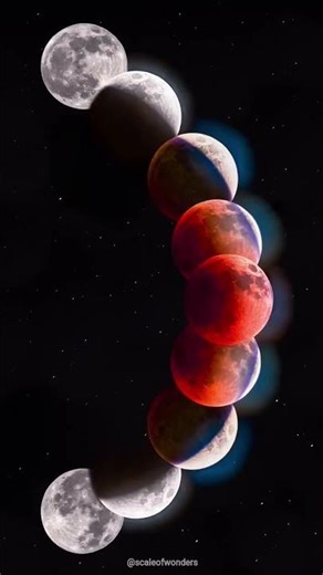 The science of lunar eclipses. 🧪#bloodmoon #moonknight #moonlight #eclipseofillusion #eclipse