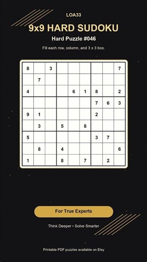 Hard Sudoku Challenge #046