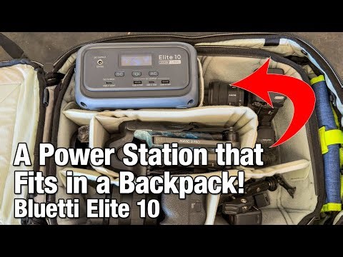 Bluetti Elite 10 - Portable Power so small it fits in a backpack