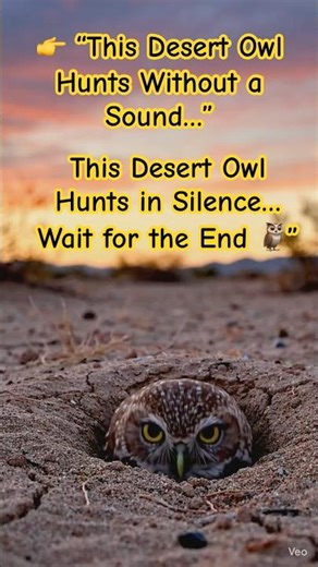 “This Owl Attacks Without Warning 😳| No Sound.No Warning The Silent Killer of the Desert #ytshorts