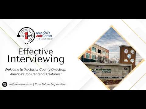 Effective Interviewing