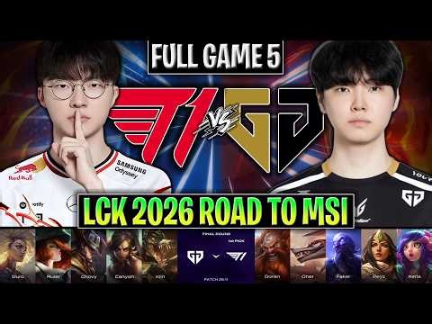 T1 vs GEN GAME 5 LCK 2026 ROAD TO MSI | FULL GAME | T1 vs GENG ESPORTS G5 LCK 2026