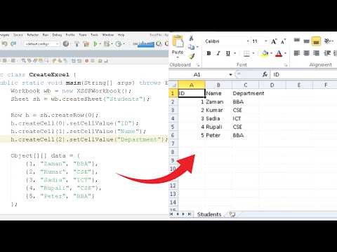 How to Create Excel File Using Java