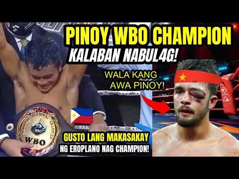 LATEST! PINOY GUSTO LANG MAKASAKAY NG EROPLANO! NAGING WBO CHAMPION! KALABAN PISAK ANG MATA!