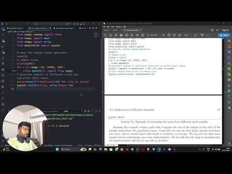 Learning AI From Zero –Statistical Methods for Machine Learning | Live Study With Me | Day 54