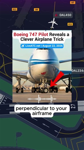 747 Pilot reveals a clever trick to another pilot