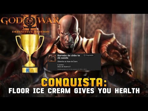 God of War II Conquista: 🏆Floor Ice Cream Gives You Health (Sorvete de chão te dá saúde) - 4K PT-BR!