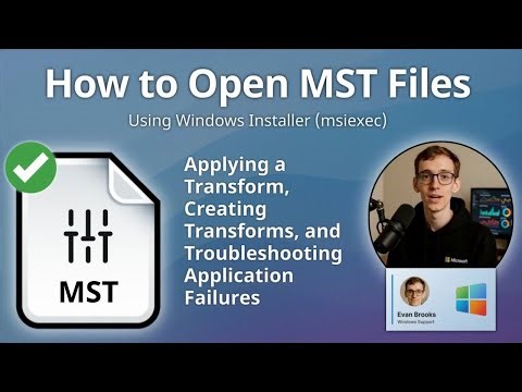 How to Open MST Files (Windows Installer (msiexec))