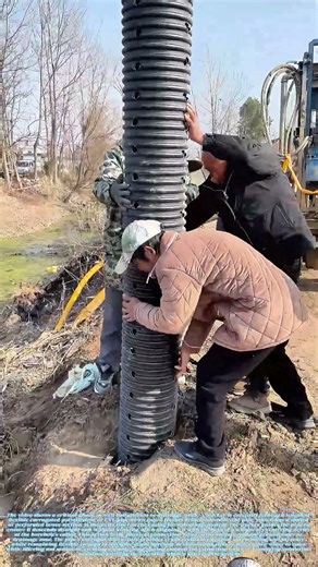 Descending the Corrugated Sleeve: Securing the Lifeline in a Borehole