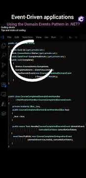 Domain Events Pattern in .NET Core | Event-Driven applications | #coding #shorts #eventdriven #azure