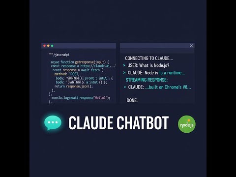 Build a Chatbot with Node.js and Claude API — Complete Tutorial