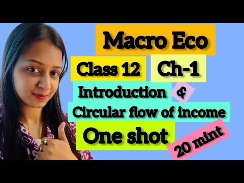 Class 12 MacroEconomics Ch- 1 Intro & Circular flow of income one shot- 20 mint