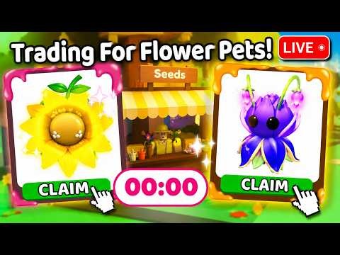 We Trade To Get EVERY NEW Flower Pet In Adopt Me! 🌸🪻🌼🌈 #adoptme #roblox